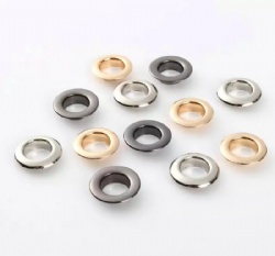 Custom Plated Round Brass Eyelets