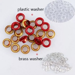 Round Metal Eyelets With Plastic Washer