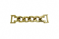 Chain Decoration Men Shoe Buckles