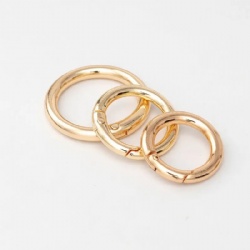 Gold Finished Carabiner Spring Ring