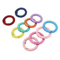 Colorful Zinc Alloy Open Clasp Ring