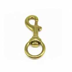 Solid Brass Swivel Snap Hooks