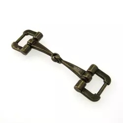 Antique Brass Metal Shoe Buckle Chain